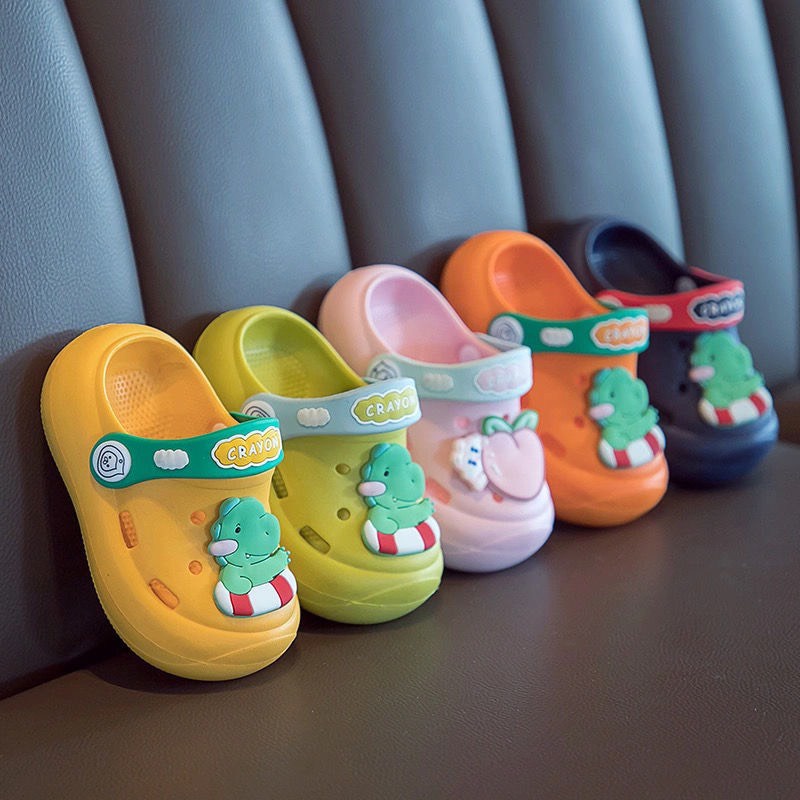 Dép sục Cartoon slippers trẻ em siêu nhẹ, êm, chống trơn trượt hình động vật dễ thương