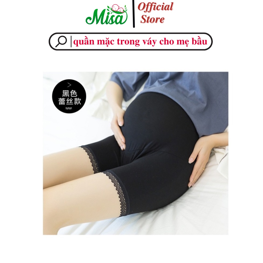 Quần Mặc Trong Váy Dành Cho Bà Bầu Chất Cotton Co Dãn, Nâng Đỡ Bụng Bầu