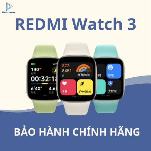 (SẴN) Đồng hồ Redmi Watch 3 màn hình tràn viền, siêu nhẹ 42.6mm - Hàng ND - Bảo Hành Chính Hãng