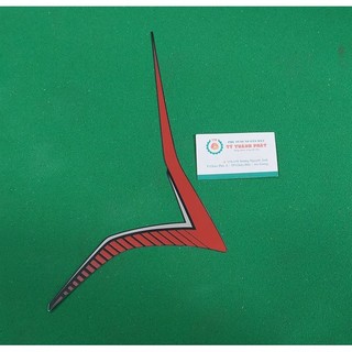 Tem cánh bửng Vision 22 Đen Nhám xe bản Thể Thao