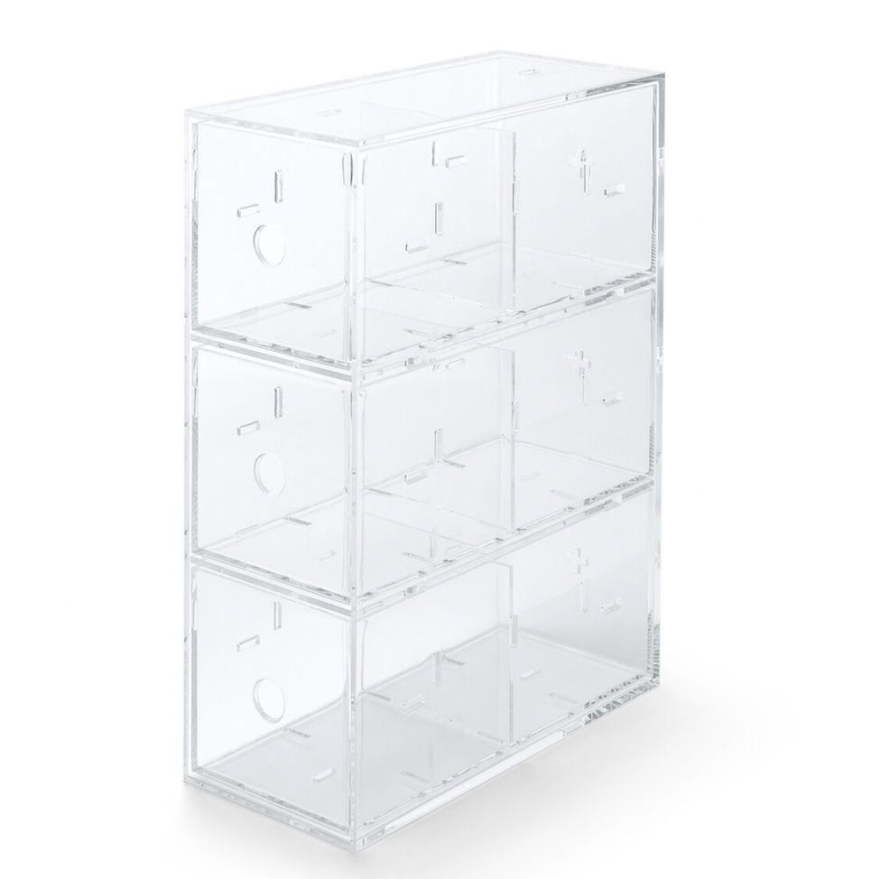 MUJI HỘP MICA LƯU TRỮ - 3 HỘC KÉO 11x24x32cm