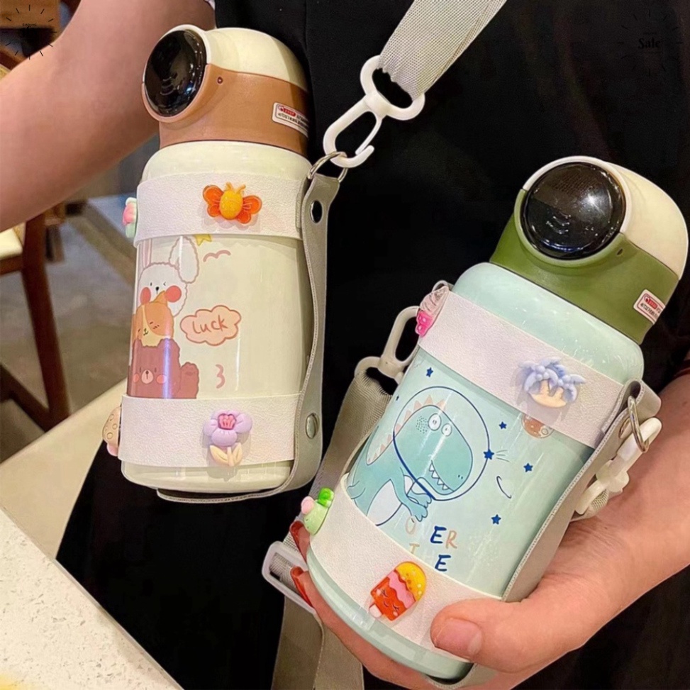 Bình nước giữ nhiệt 500ml bằng thép không gỉ cao cấp - Màn hình hiển thị nhiệt độ tiện dụng HN