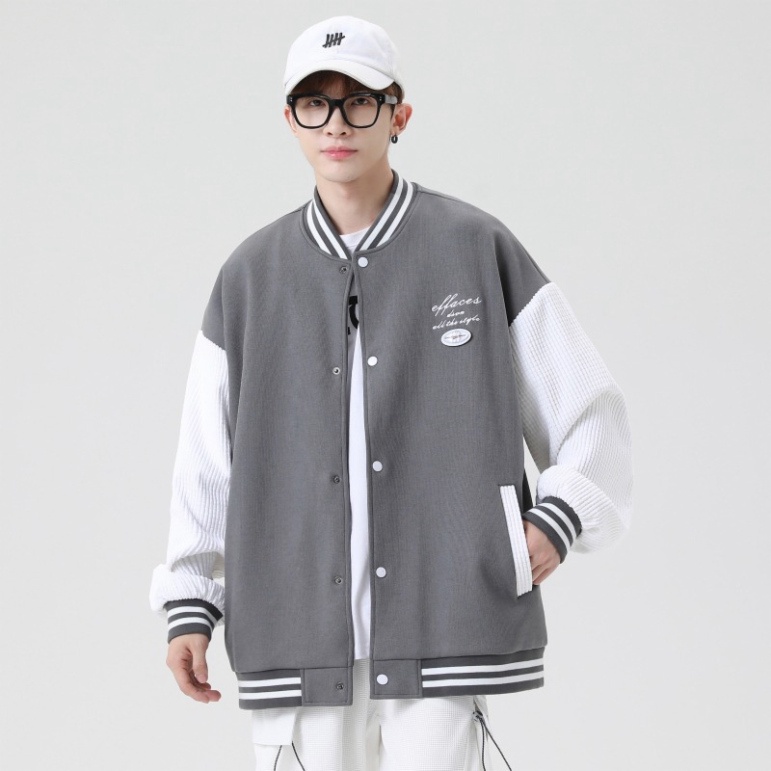 Áo khoác Bomber nỉ giới tính , áo khóa ngoài nỉ nhung tăm Form rộng phong thái korea cực nóng 2023_F04 | BigBuy360 - bigbuy360.vn