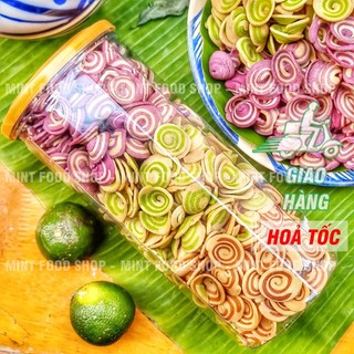 Bánh Tai Heo Nhí Trung Hiếu Vị Truyền Thống Mix Vị Trà Xanh - Lon 350gr