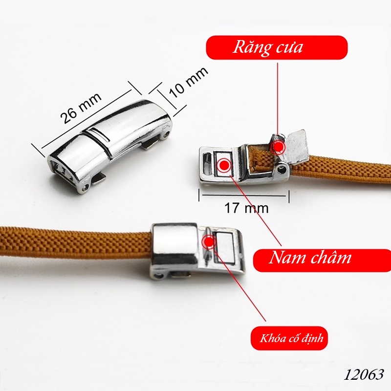 Dây Giày Lười Đàn Hồi Khóa Nam Châm Tiện Lợi Nam,Nữ, Trẻ Em 12063