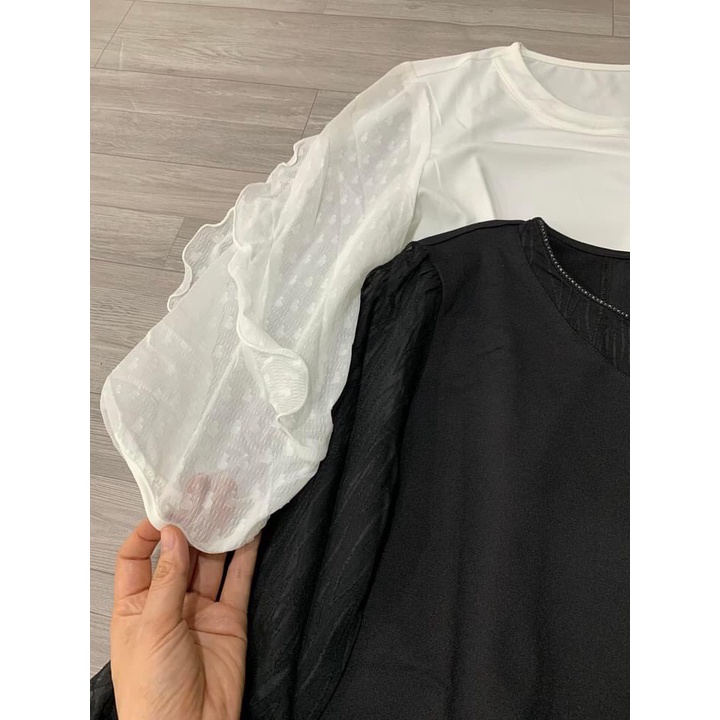 Áo Dư Hàn tay phối ren
