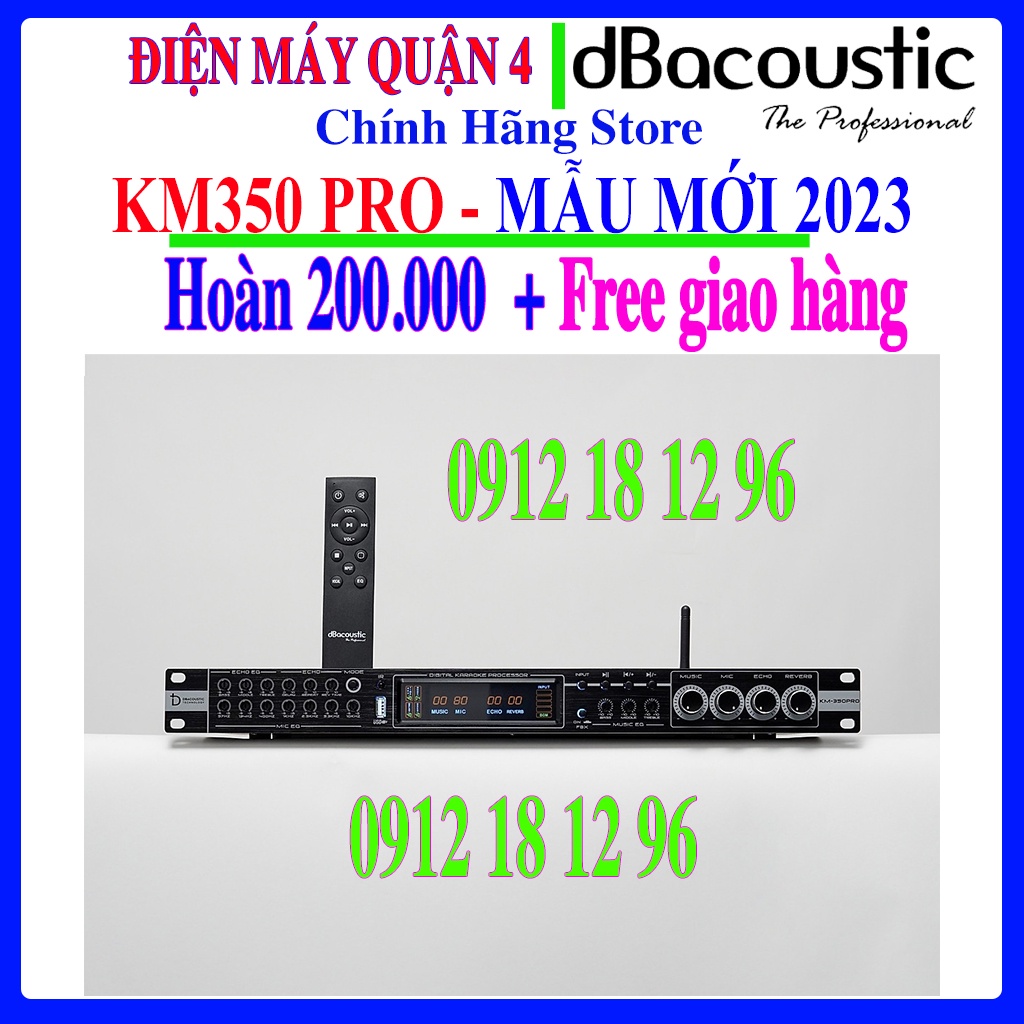 Vang cơ lai số dB Acoustic KM350 Pro / KM 350 Pro / KM350PRO - Mẫu mới 2023 - CÓ TEM BẢO HÀNH CHÍNH HÃNG