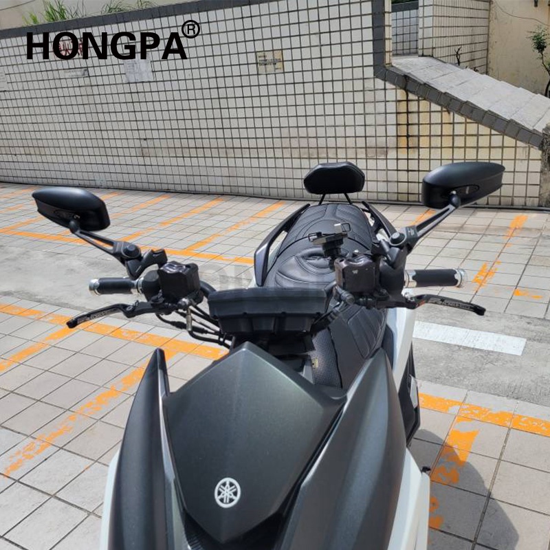 Gương Chiếu Hậu Bằng Nhôm Chống Lóa Màu Xanh Dương / Tím Thông Dụng Gắn Tay Lái Xe Máy