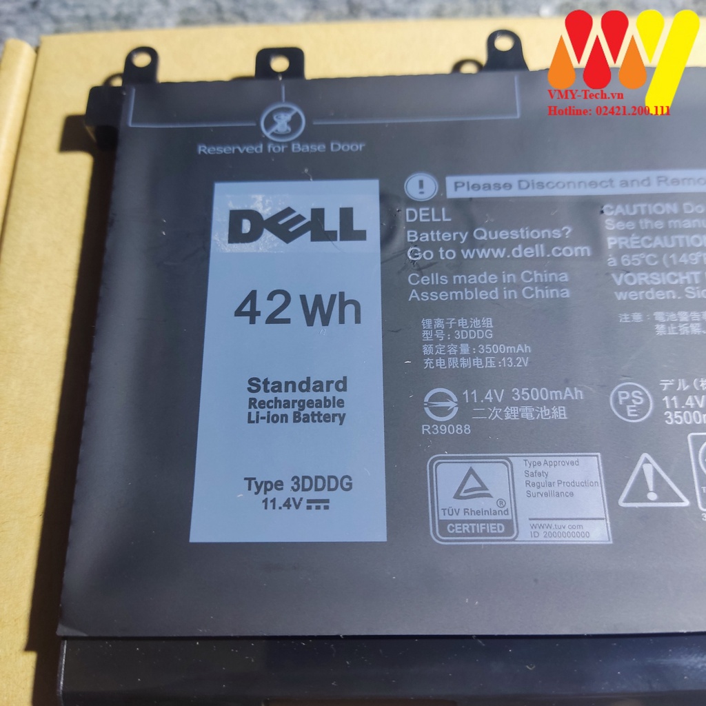 Pin laptop Dell Latitude 15 3520 3530 E5280 E5480 E5580 E5490 E5590 E5591 E5480 93FTF (51wh) 3DDDG (42wh) GJKNX (68wh)