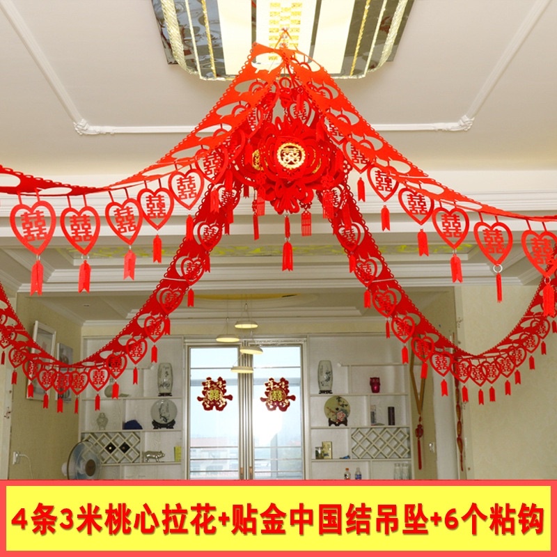 Trang trí tân hôn trần nhà trong ngày đám cưới đám hỏi