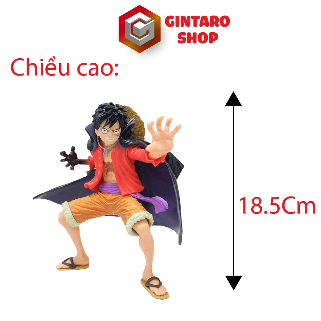 Mô hình One Piece Luffy Wano tay bọc haki được repaint lại phần tay haki cực đẹp và bóng bẩy GINTARO SHOP