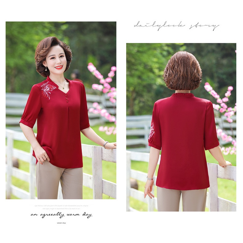 Áo Nữ Trung Niên Thời Trang Quảng Châu - Quà Cho Mẹ