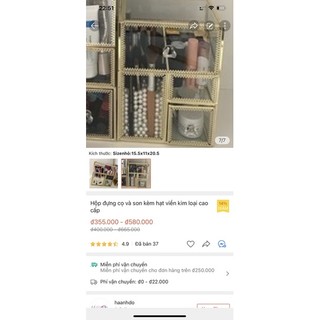 Hộp đựng cọ son viền kim loại mẫu nhỏ