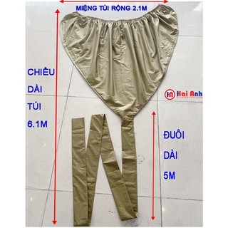 Túi trùm vệ sinh máy lạnh âm trần, áp trần - đuôi dài 5 mét, rộng 2.1 - 2.7 mét, vải tốt, độ bền cao sử dụng dài lâu