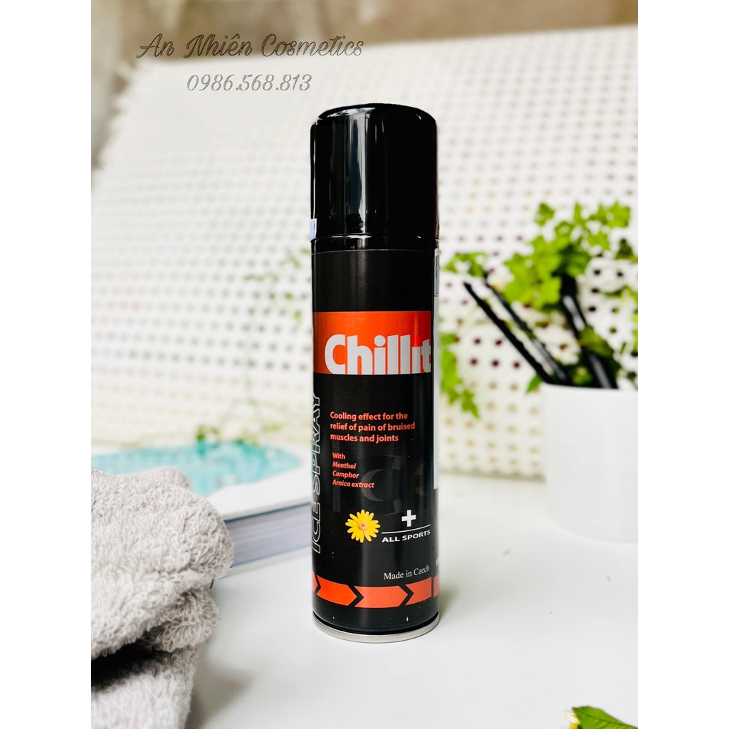 Bình xịt lạnh giảm đau cấp tốc Chillit 250ml