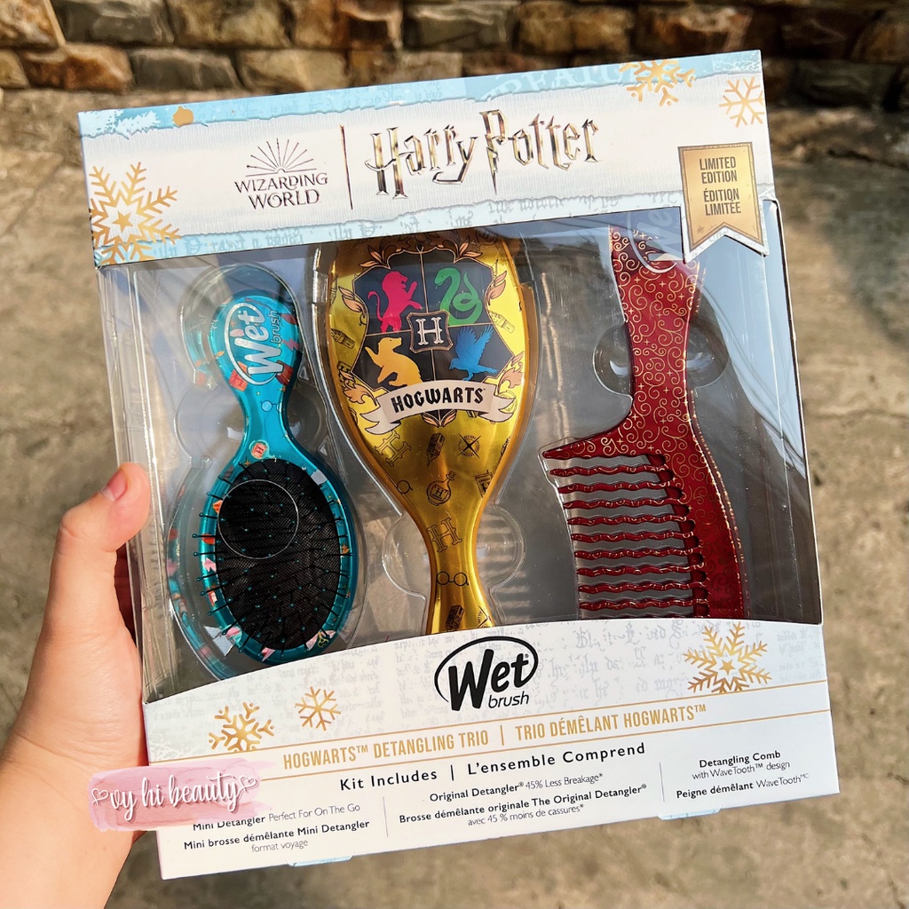 Set lược Wet Brush Harry Potter 3 món