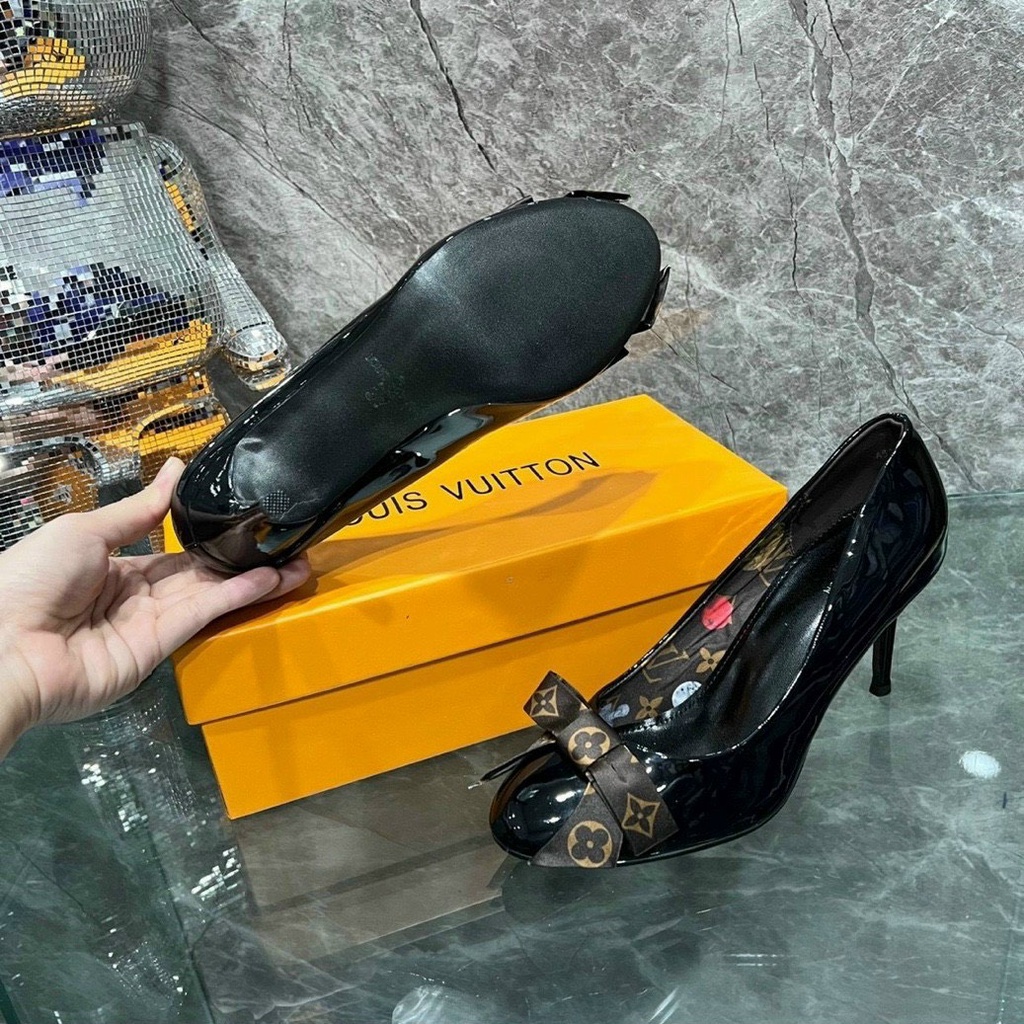 Dép GC Cao 5 Phân Mũi Tròn Và Nhọn Gắn Nơ Siêu Xinh size 35-38