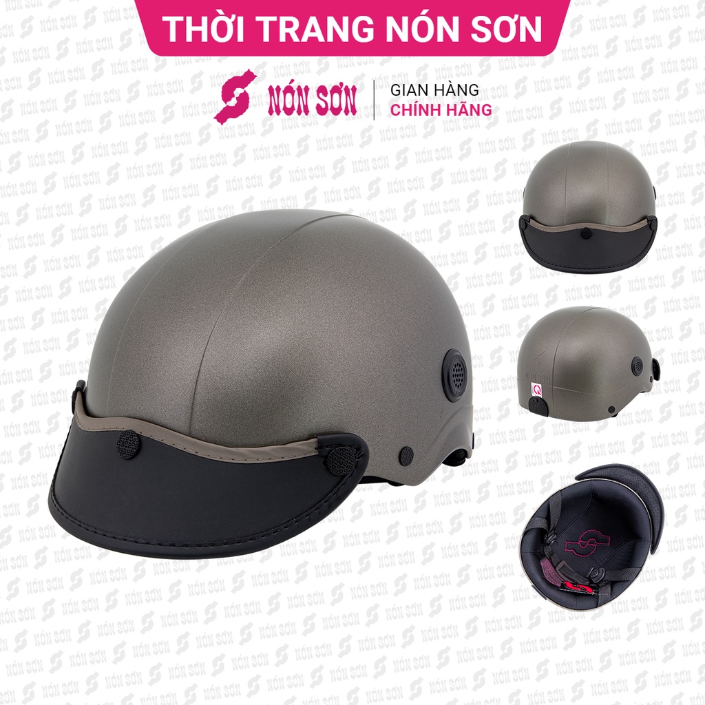 Mũ bảo hiểm nửa đầu lỗ thông gió chính hãng NÓN SƠN TG-XM151