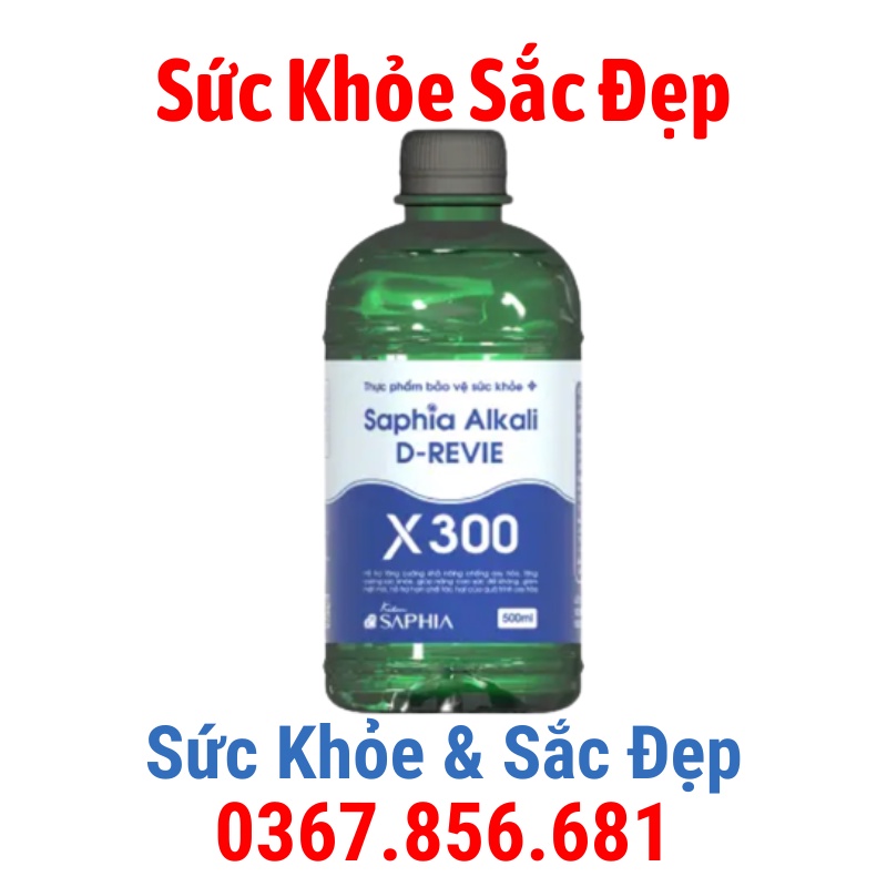 Kiềm gan thận Saphia Alkali X300 – 500 ml/chai