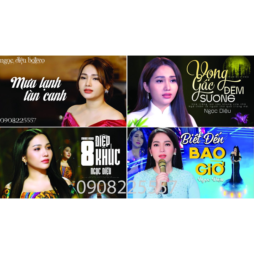 DVD VIDEO NGỌC DIỆU GIỌT BUỒN KHÔNG TÊN 37 BÀI HÁT