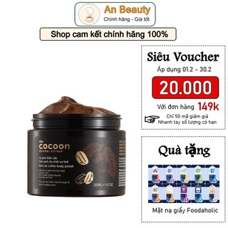 Tẩy da chết body - Tẩy tế bào chết cơ thể Cocoon 200ml/600ml sạch sẽ, mịn màng