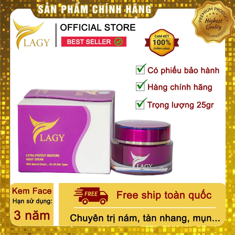 Kem Face Ylagy giảm nám sạm, tàn nhang, dưỡng da trắng hồng, độ chống nắng cao