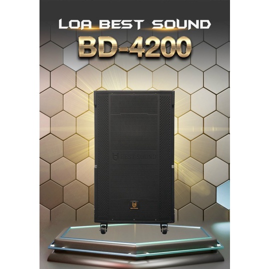 [HCM[ Loa Karaoke, loa kéo, loa Karaoke Bluetooth BDSOUND BD-4200, remote điều khiển từ xa, 2 bass, công suất 200W - Côn