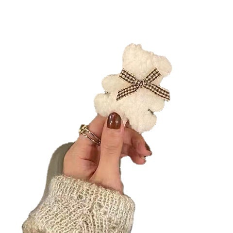 MVP2945 Kẹp tóc kiểu gấu bông thời trang thu đông dành cho nữ