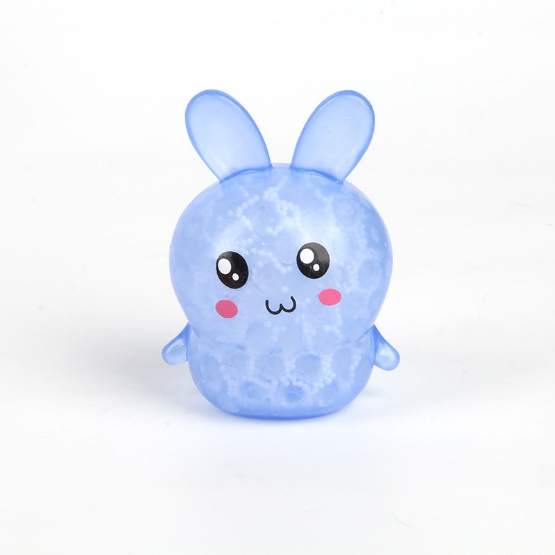 Thỏ bóp nhúm hạt nhựa dẻo hoạt hình mới giải phóng áp suất cao su mềm đồ chơi