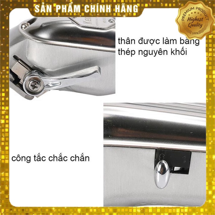 Tông Đơ Cắt Tóc Chuyên Nghiệp Kemei 1977-1976 pin  2500mAh - Máy Cắt Tóc Salon