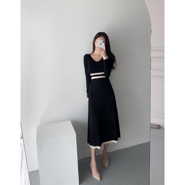 Đầm nữ dáng dài dễ thương [hàng sẵn]