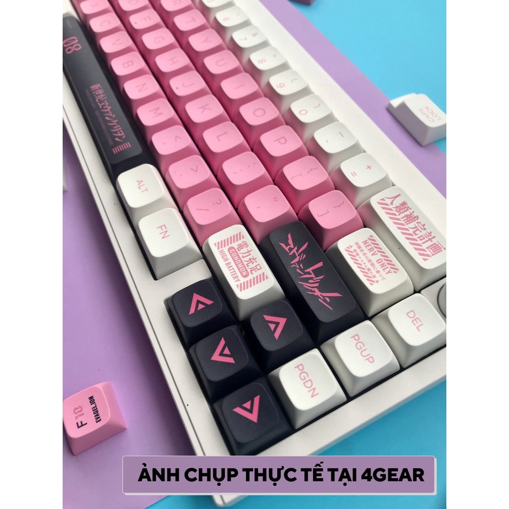 Keycap EVANGELION-08 XDA EVA-08 PBT in Dye Sub 133 phím giá rẻ