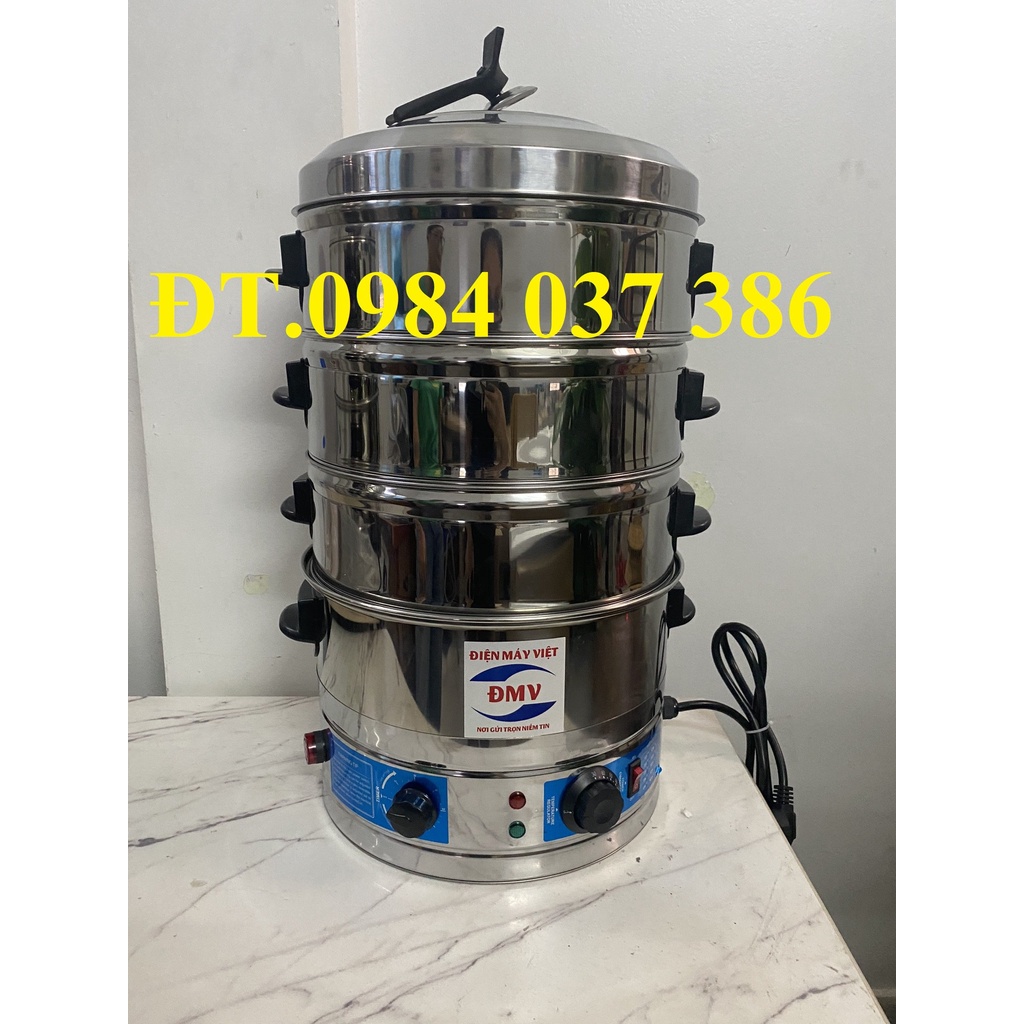 Nồi hấp cao cấp bằng điện 2 tầng, size 35cm...Bảo hành 12 tháng. Hấp bánh bao, xôi, gà, giò chả