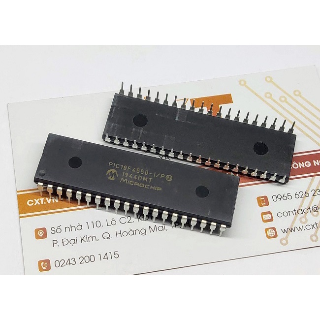 PIC18F4550-I/P IC MCU 8BIT 32KB FLASH 40DIP
