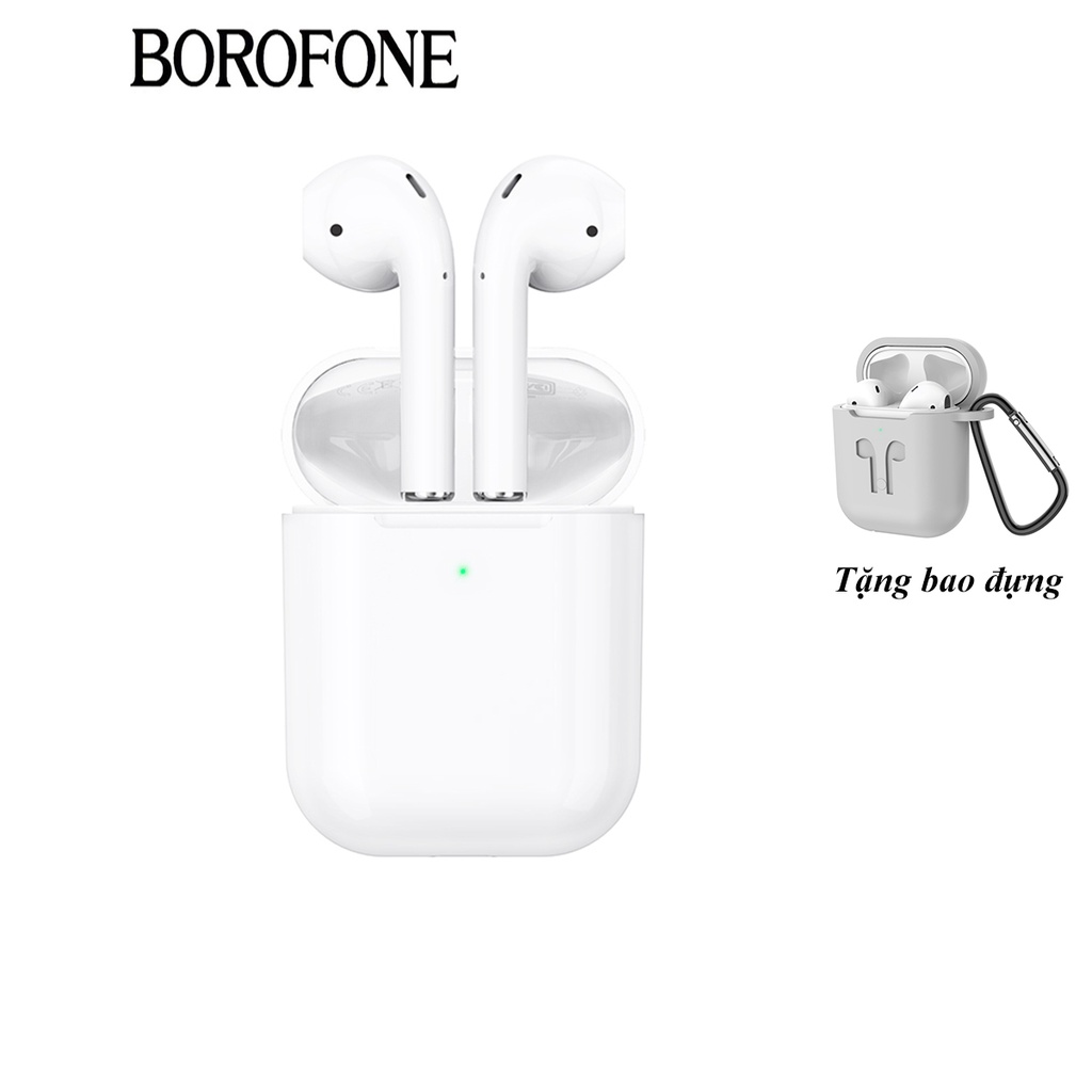 Tai nghe không dây Borofone BE30 Plus hỗ trợ cửa sổ, vị trí, đổi tên, chống ồn, bluetooth 5.0, tặng case bảo vệ