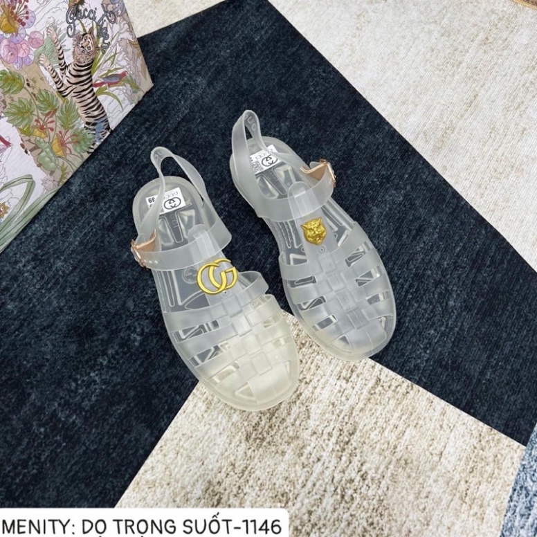 Dép Sandal GC Đính Logo Siêu Chất - Dép Dọ GC Đế Cao Su Dành Cho Nam