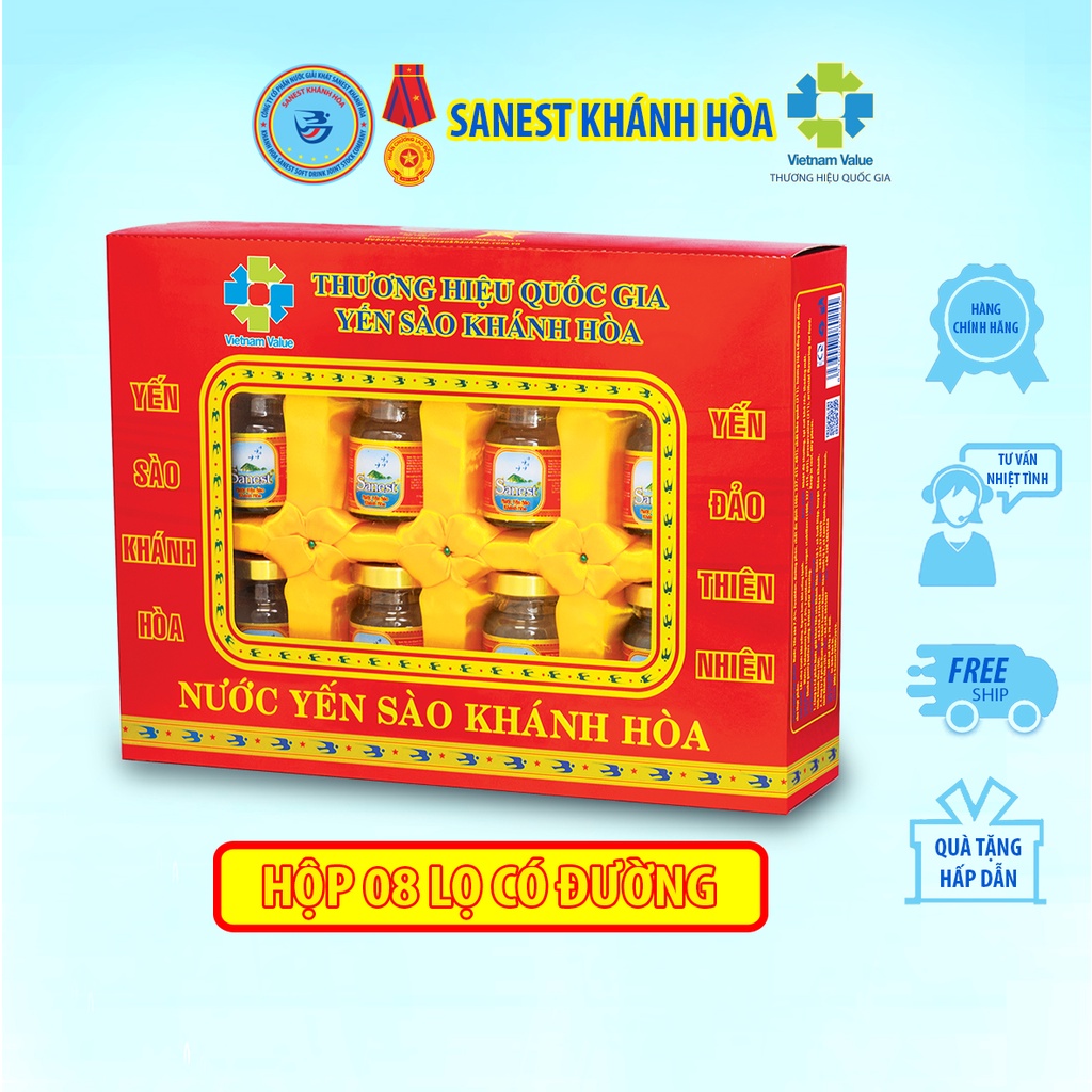 Nước Yến sào Khánh Hòa Sanest - Lọ 70 ml có đường