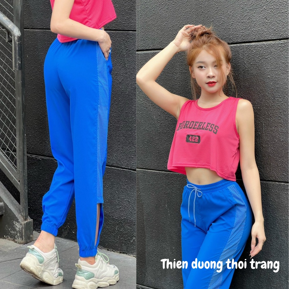 Quần Jogger Thiên Đường Thời Trang Có Dây Rút