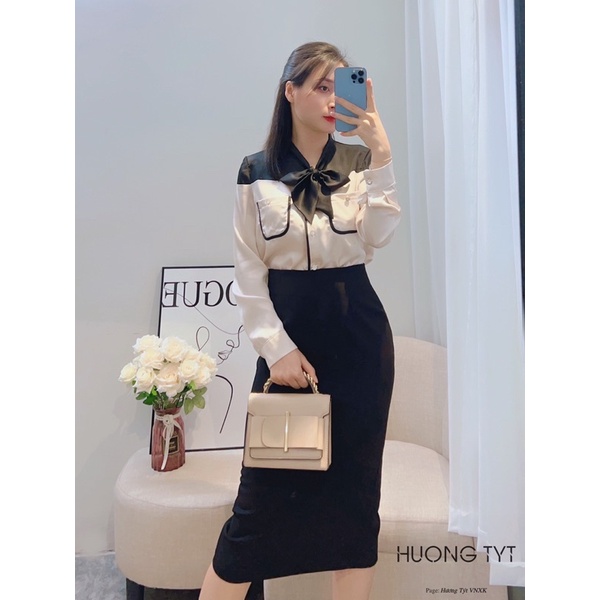 Áo somi lụa thiết kế Yuri DESIGN BY HUONGTYT