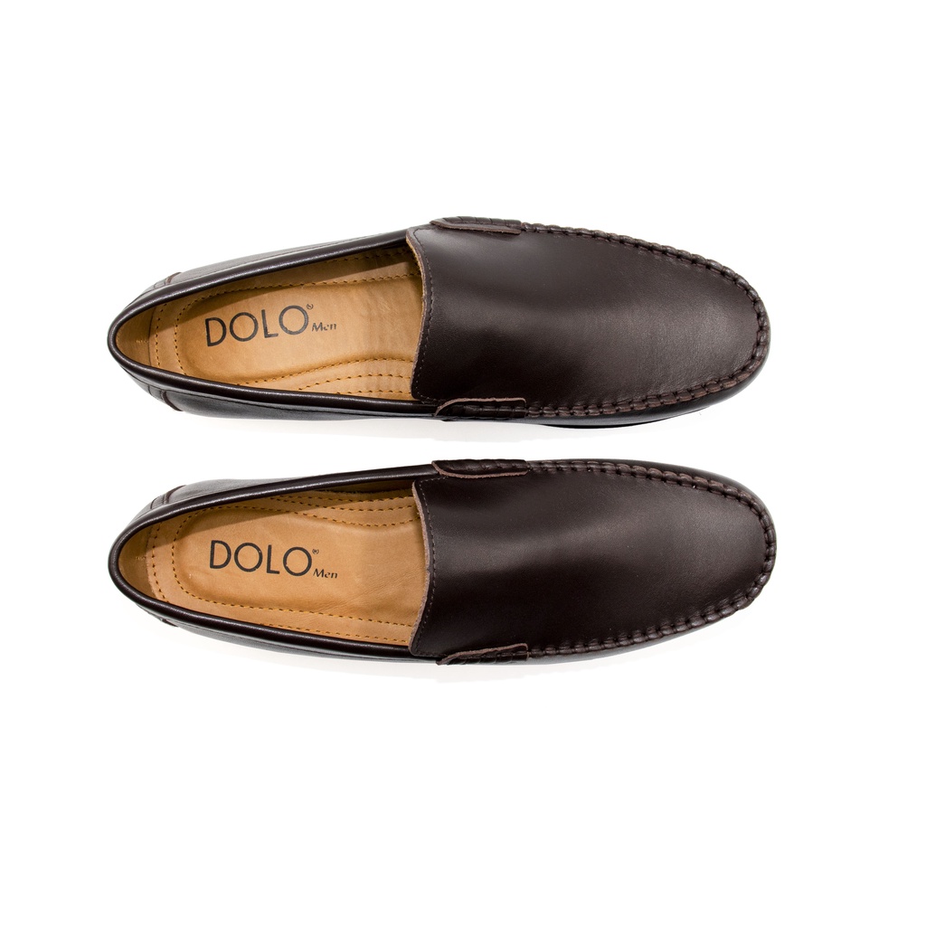 Giày lười nam mocassin da bò nappa VTL03 DOLOMen - Bảo hành 6 tháng