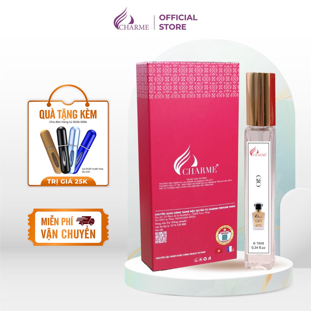 Nước hoa nam cao cấp, charme giò, chai test mini, hương trái cây, ngọt ngào - ảnh sản phẩm 1