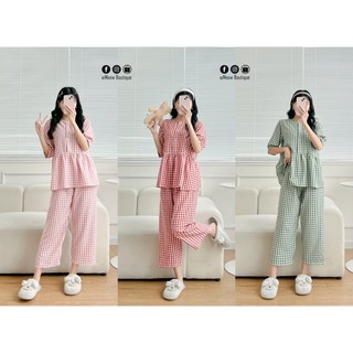 Set đồ bộ đồ ngủ babydoll lửng mặc nhà 40-70kg chất lụa cực mát Meow Boutique