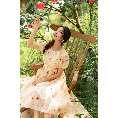 Vải Voan Tơ Hoa - May Váy Suông A, Váy Xòe - Khổ 1.5m - Không Co Giãn - Vải Hưng Anh