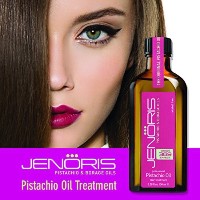 Tinh dầu dưỡng tóc siêu phục hồi Jenoris Pistachio Oil Hair Treatment 50ml