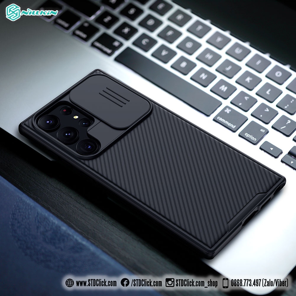 ỐP LƯNG SAMSUNG GALAXY S23 ULTRA 5G NILLKIN CAMSHIELD PRO BẢO VỆ CAMERA CHÍNH HÃNG HÀNG CHUẨN