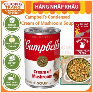 Súp Campbell's Condensed Cream of Mushroom Soup 295g