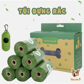 (CÓ SẴN) Túi đựng phân, rác, chất thải chó mèo Eco tự phân huỷ sinh học thân thiện môi trường