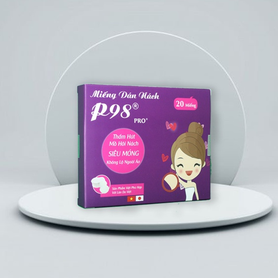 Hộp 40 Miếng Dán Thấm Mồ Hôi Nách P98 - Hạn Chế Mồ Hôi Nách  - Lucky