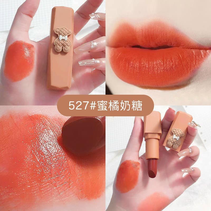 Set 3 Thỏi Son Siêu Lì HENGFANG Gummy Bear Matte Lipstick H9440, Bền Màu, Mềm Mướt, Lâu Trôi,Nội Địa Trung - Salmon Shop