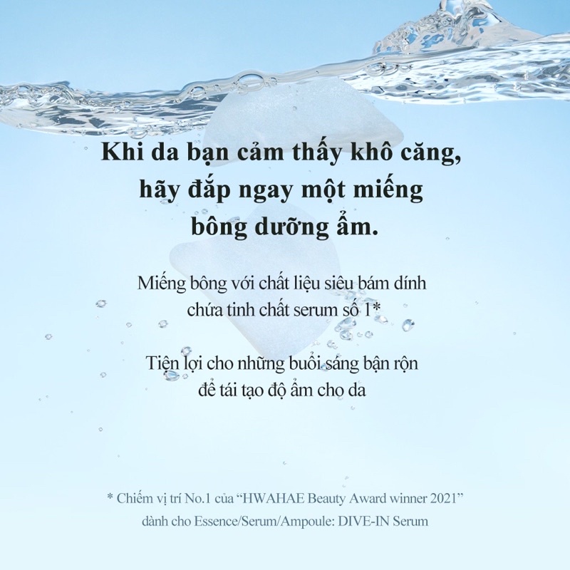 Túi 10ae dùng thử Torriden DIVE IN Low Molecular Hyaluronic Acid Multi Pad  giảm mẩn đỏ,tẩy tế bào chết